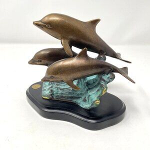 SPI Bronze Dolphin Sculpture San Pacific Intl